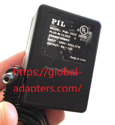 NEW 6V AC 1.8A PIL PUA-3029 Power Supply Adapter